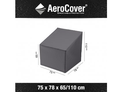7966 lounge chair cover extra high back 75x78x65 110 anthracite M Aerocover 8717591777076