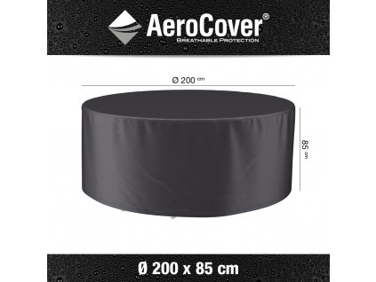 7912 gObal na jedálenskú súpravu okrúhlu Ø 200x85 cm Aerocover 8717591771395