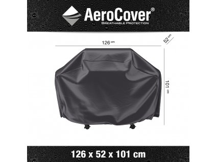 7850 Obal na plynový gril S 126x52xH101 cm Aerocover 8717591773498