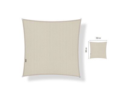 Slnečný Štvorec SHADOW 3,6 x 3,6 m - 250g