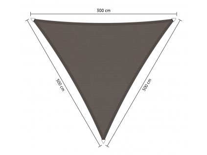 water repellent triangle 300x300x300 santorini grey