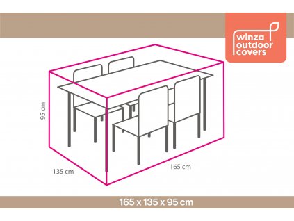 tuinsethoes 165x135x95 tuinset maatschets