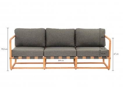 Dolce lounge sofa 3 seater