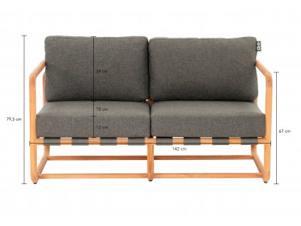 Dolce lounge sofa 2 seater
