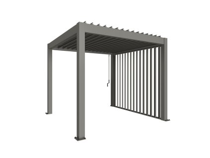 csm 9003414922174 9003414922440 Pergola 3x3 quarzgrau Lamellenseitenwand Rendering Zubehoer 900x900 00eb144c31