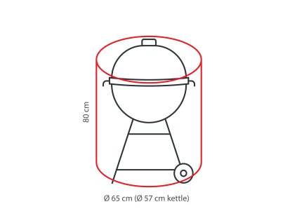 Obal na gril Ø 65x80 cm Winza