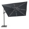 7125 zweefparasol Challenger Glow T2 3x3 antraciet geknikt Platinum 8717591778356