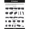 7908 Obal na lavičku 130x75x65/85 cm Aerocover 8717591774136