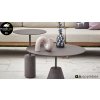 applebee lisa lounge lisa coffetable salontafel 60cm taupe aluminium lisa coffeetable salontafel 40cm taupe aluminium d11