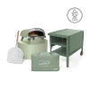 pack iniziale gas piana gas oven pizza shovel eva cover dessert troley eucalyptus