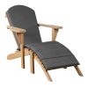 66103 Woodie Gartenlounger inkl Auflage uni grey