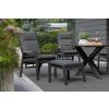 40781 40726 A 40727 Livingston Tisch 200x90 dark grey Montana Dining Relaxsessel Alu Textilene Teakarmlehne Fußhocker 6