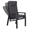 40726 Montana Dining Relaxsessel Aluminium Textilene mit Polster verstellbar