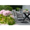 40781 81037 Livingston Tisch 200x90cm dark grey Adora Diningsessel PE twisted white coral 6