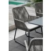 40781 81037 Livingston Tisch 200x90cm dark grey Adora Diningsessel PE twisted white coral 8