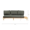 Sling sofa 3 seater left