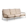 TO01444 NONE7801 David Lounge Bench 3 Seater Champagne