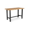TO6436 Bar Table Teak 150 x 80 cm Charcoal