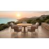 4k Moreno Low Dining with Fresca Low Dining Champagne