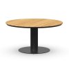TO7484 Moreno Dining Table Teak 150 cm Charcoal