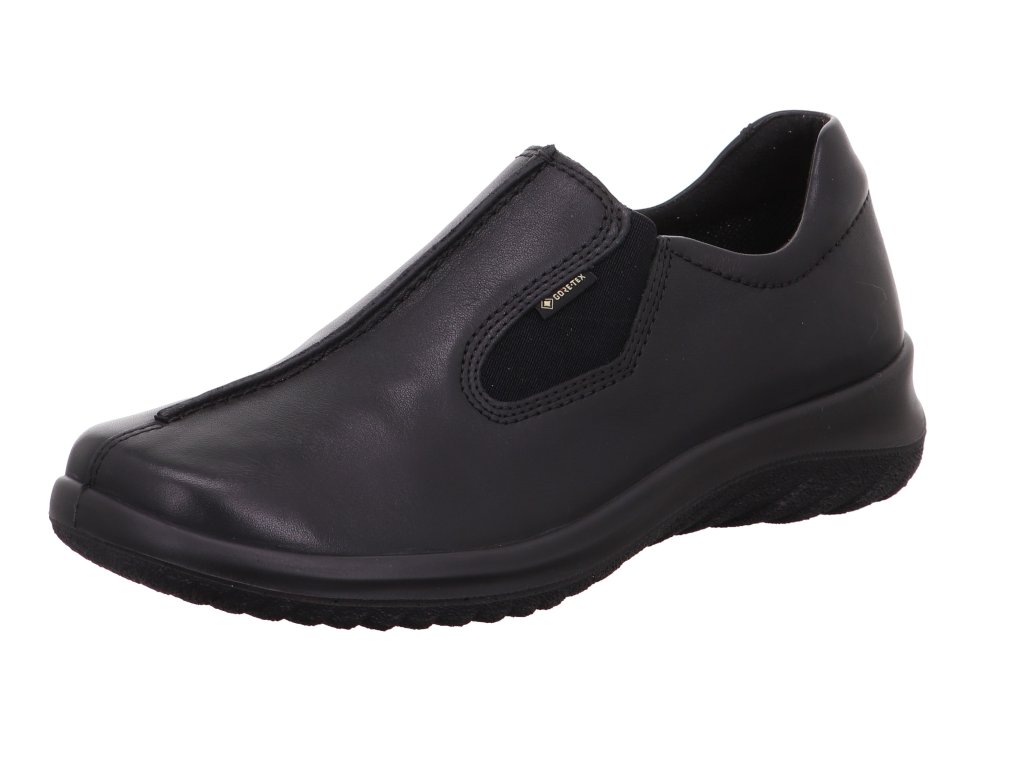 Legero 9568-01 kožené polobotky hladká kůže GORE-TEX černá