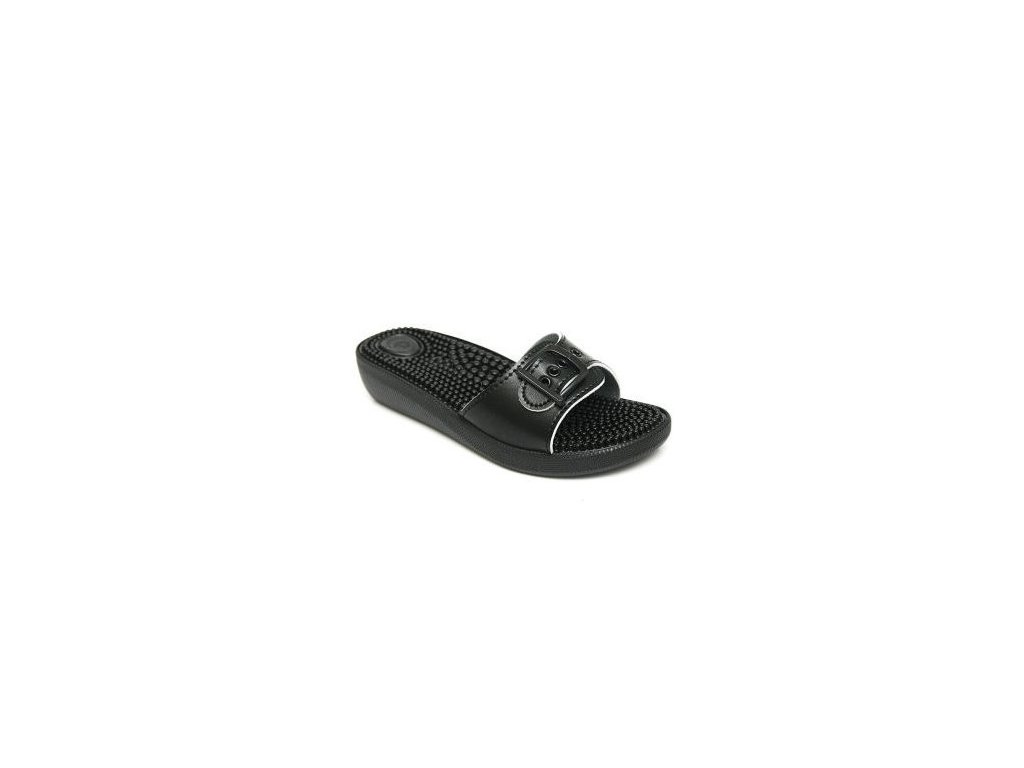 SI/03C1 černé masážní pantofle