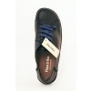 Flex & Go 210 54 dámská kožená polobotka černá, modrá tkanička