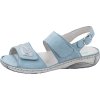 Waldläufer 210007 dámské kožené sandály šíře G - modrá