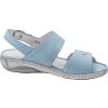 Waldläufer 210007 dámské kožené sandály šíře G - modrá