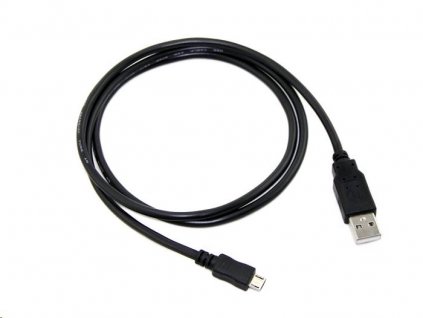 C-TECH USB 2.0 AM/Micro, 0,5m, černý