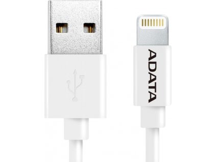 ADATA Lightning kabel MFi 1m bílý