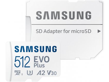 Samsung micro SDXC 512 GB EVO Plus + adaptér