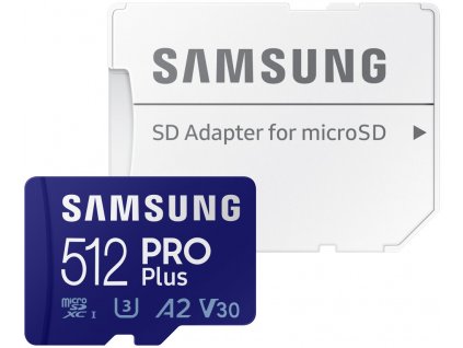 Samsung micro SDXC512 GB PRO Plus + adaptér