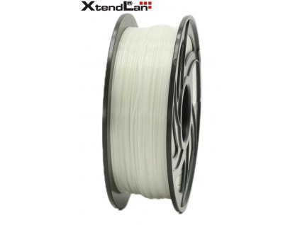 XtendLAN PLA filament 1,75mm průhledný bílý/natural 1kg