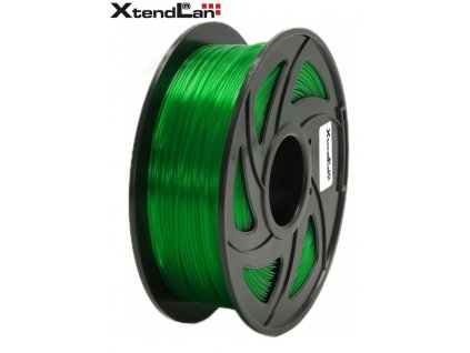 XtendLAN PETG filament 1,75mm průhledný zelený 1kg