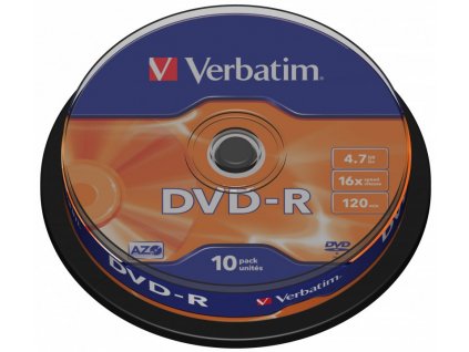 VERBATIM DVD-R 4,7GB/ 16x/ 10pack/ spindle