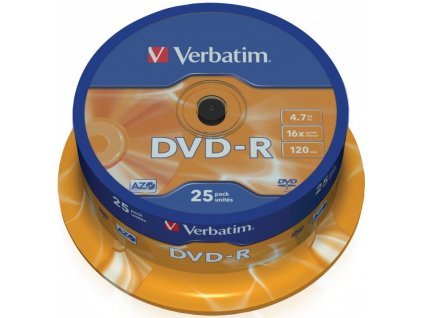 VERBATIM DVD-R 4,7GB/ 16x/ 25pack/ spindle