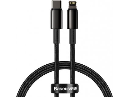 Baseus CATLWJ-01 Tungsten Gold Fast Charge Kabel USB-C to Lightning 20W 1m Black