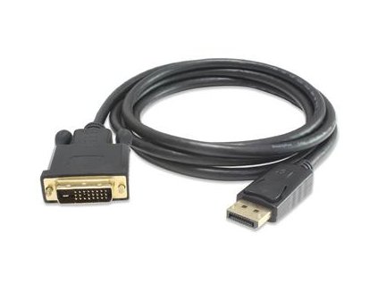 PremiumCord DisplayPort na DVI kabel 1m, stín. M/M