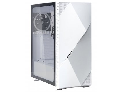 Zalman skříň Z3 Iceberg white / Middle tower / ATX / 2x120mm fan / temperované sklo / bílé