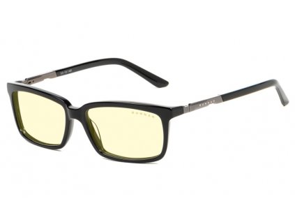 GUNNAR kancelářské dioptrické brýle HAUS READER / obroučky v barvě ONYX / jantarová skla / dioptrie +1,5