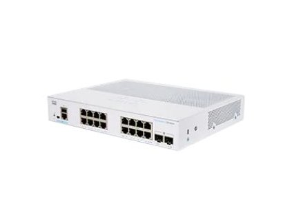 Cisco CBS350-16T-E-2G-EU 16-port GE Managed Switch, 16x GbE RJ-45, 2x 1G SFP, Ext PS