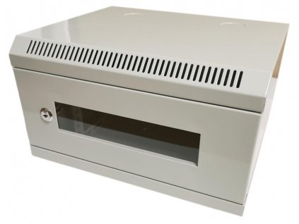 XtendLan Skříň 10", 4U, 280x350, šedá, prosklená