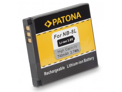 PATONA baterie pro foto Canon NB-8L 740mAh Li-Ion - neoriginálna