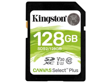 Kingston SDXC 128GB Canvas Select Plus U3 V30 CL10