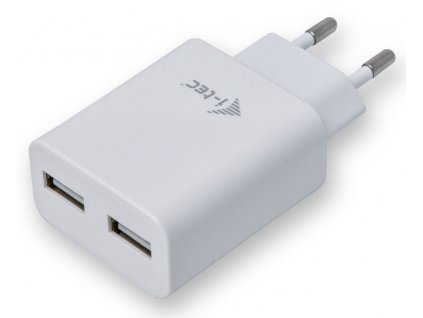 i-tec univerzální USB nabíječka/ 2x USB/ 110V-240V/ 2400mAh/ bílá