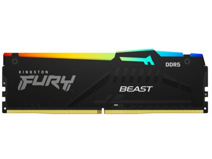 KINGSTON FURY Beast Black RGB 16GB DDR5 5600MHz / CL40 / DIMM