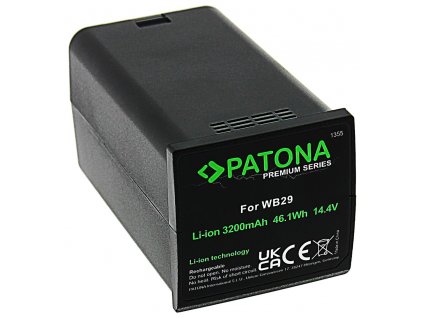 PATONA baterie pro foto GODOX AD200 3200mAh Li-Ion 14,4V WB29 - neoriginálna