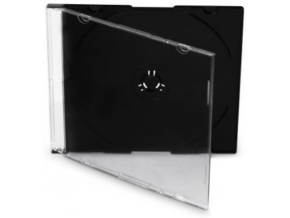 COVER IT box jewel + tray/ plastový obal na CD/ slim/ 5,2mm/ černý