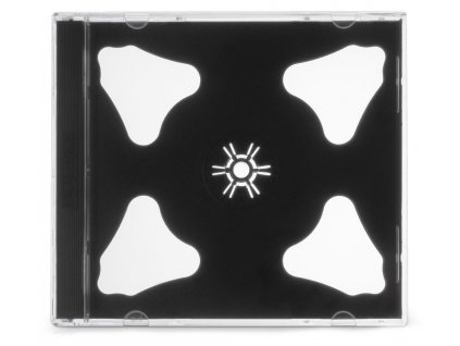 COVER IT box jewel + tray/ plastový obal na 2 CD/ 10mm/ černý/ 10pack